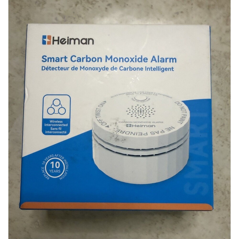 Heiman Carbon Monoxide Detector, Compact NEW IN BOX